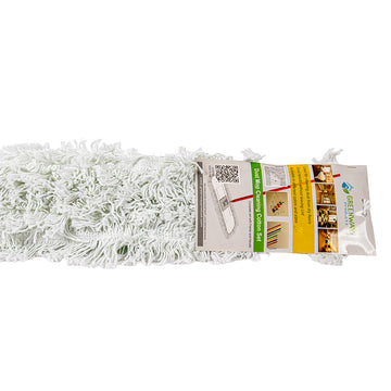 DUST MOP COTTON 40CM SET WITH IRON TELESCOPIC HANDLE 135CM (LOLLY MOP)