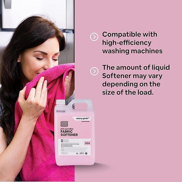 M26 Laundry Detergent |  Power Gel Lavender Hue 5L | + Fabric Softener M24 | Pink Paradise 5L Combo