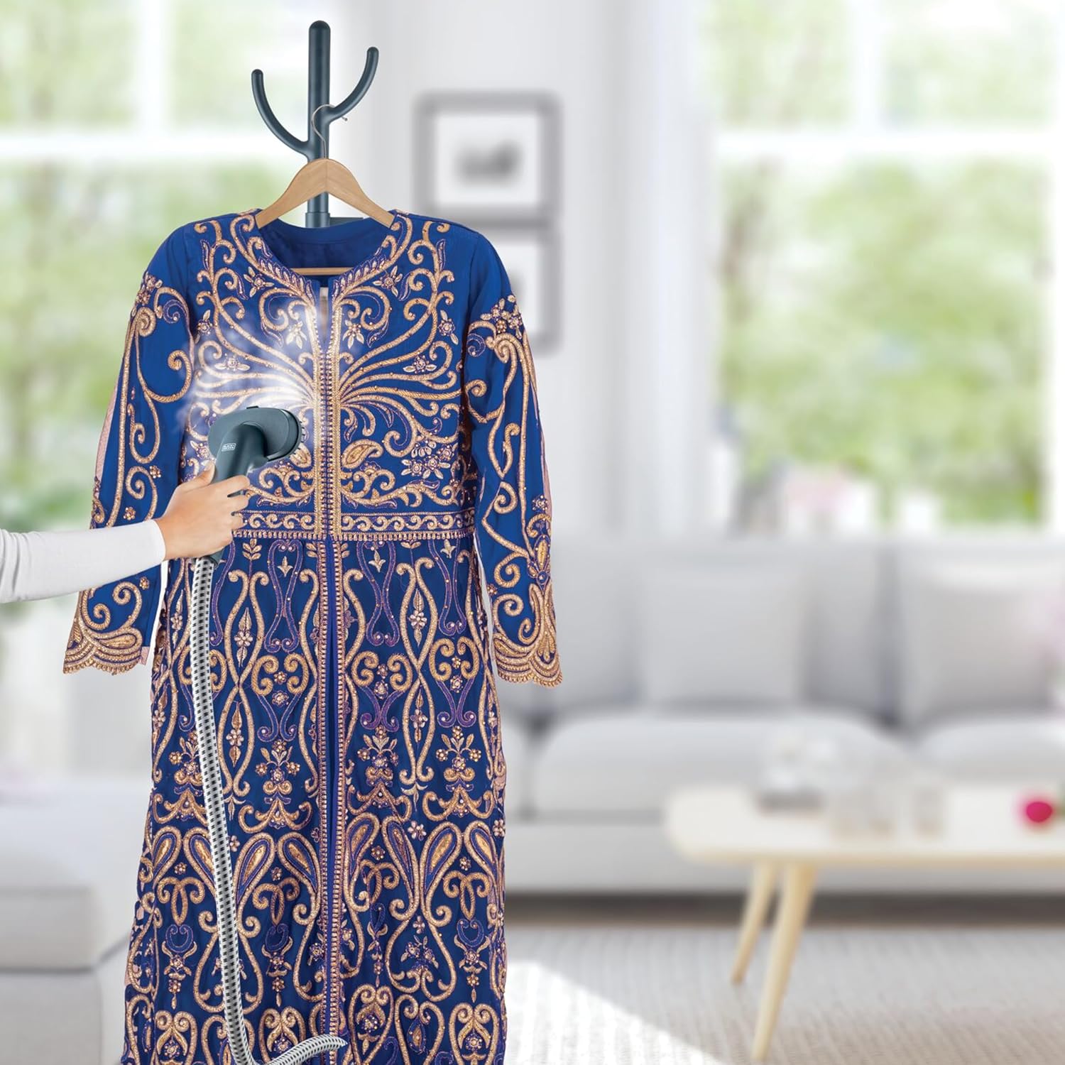 مكواة بخار للملابس بقوة 1950 وات مع لوح كي