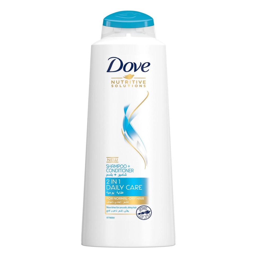 Dove Shampoo 2 In 1 Daily Care 590ml