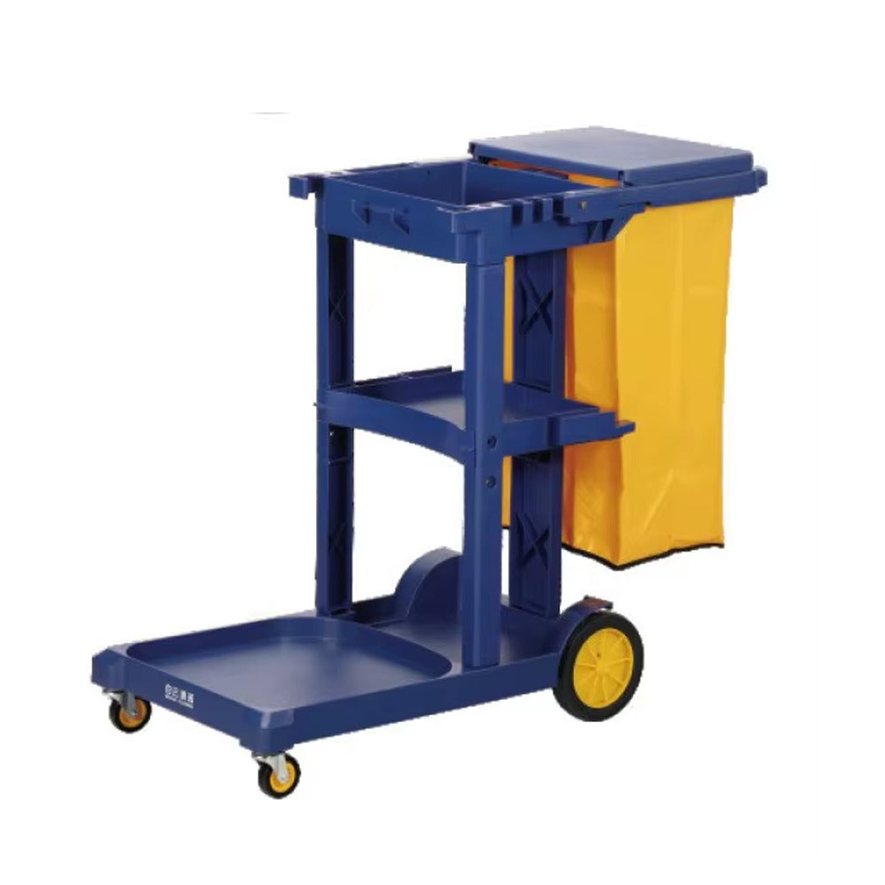 Janitor cart with cover-BLUE