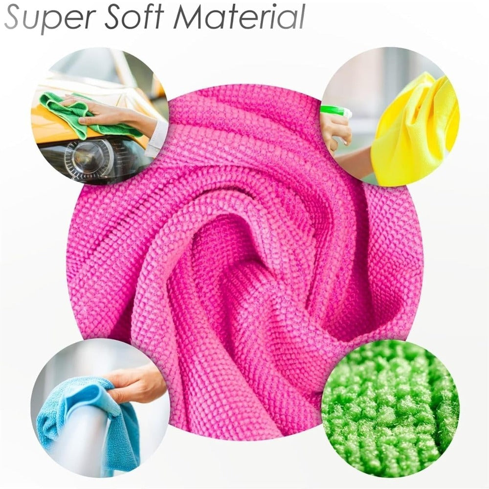 CLEANY GENIE Microfiber Cloth Mix Pack of 10