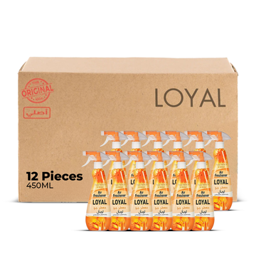 معطر جو لويال ٤٥٠ مل برائحة الباتشولي الأسود والعنبر | عبوة من ١٢ قطعة
