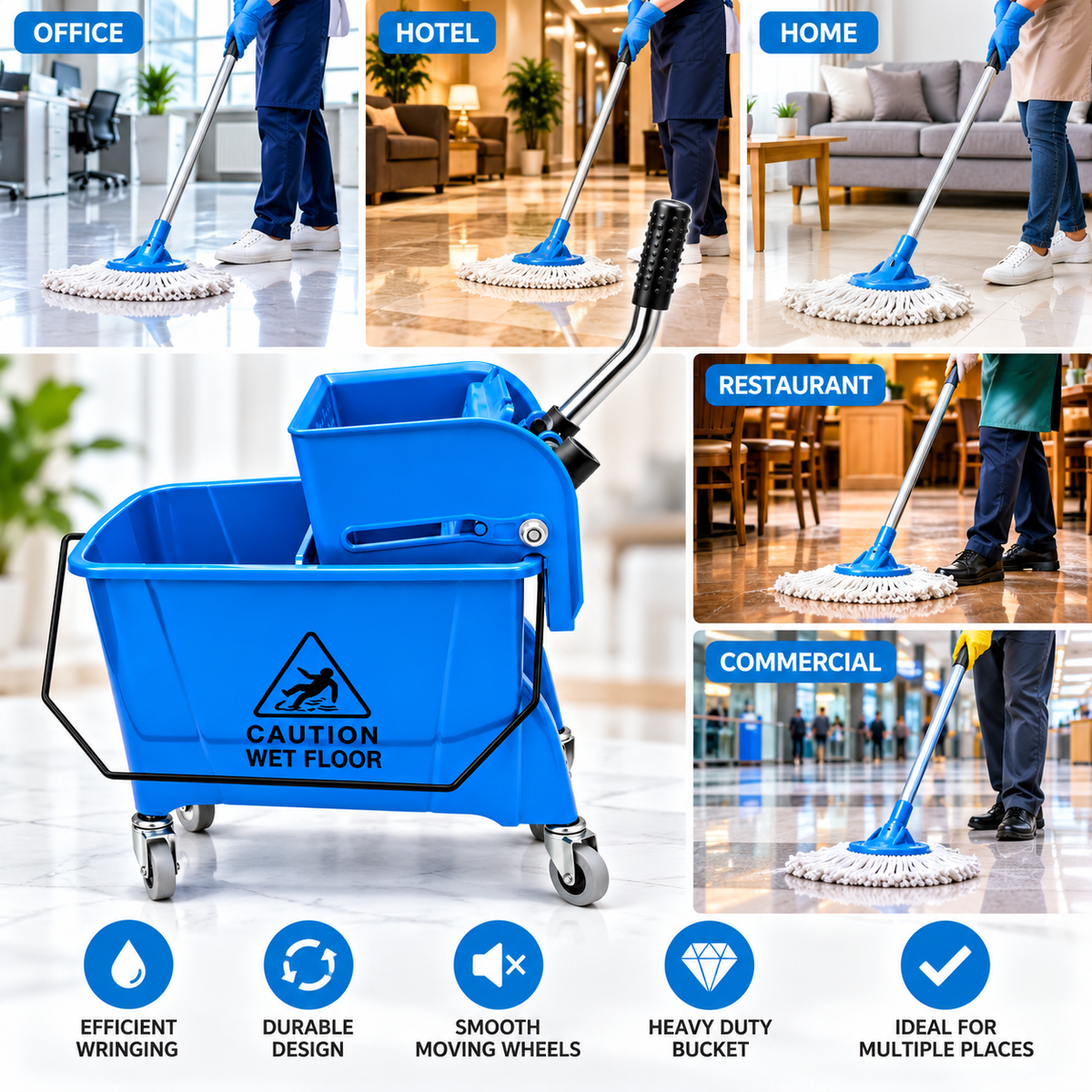 Mop Bucket Blue 20L