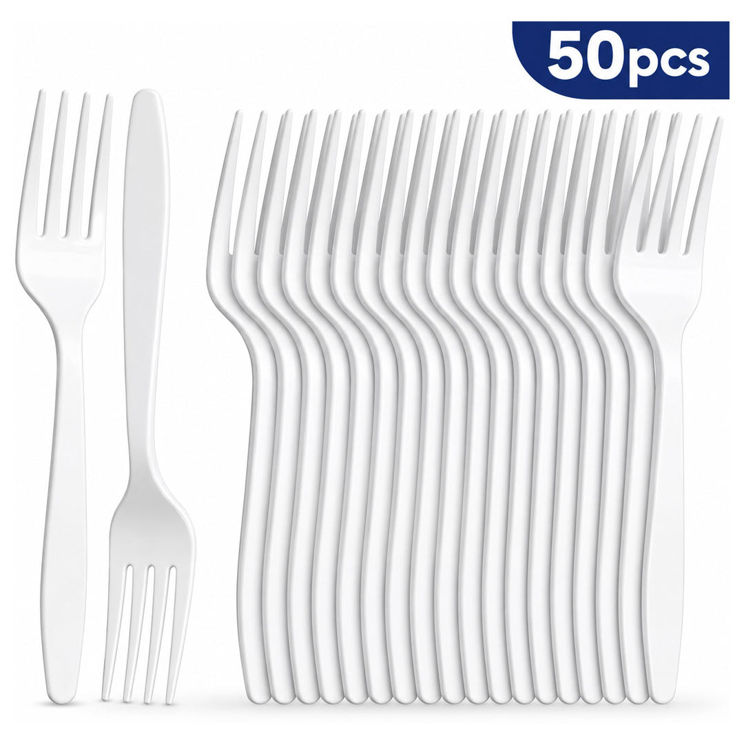 Fork HD White 50pcs