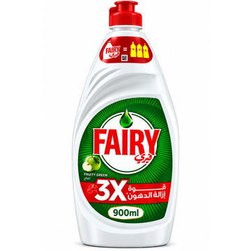 Fairy Dishwash Green Apple 900ml 3X Grease Cutting Power