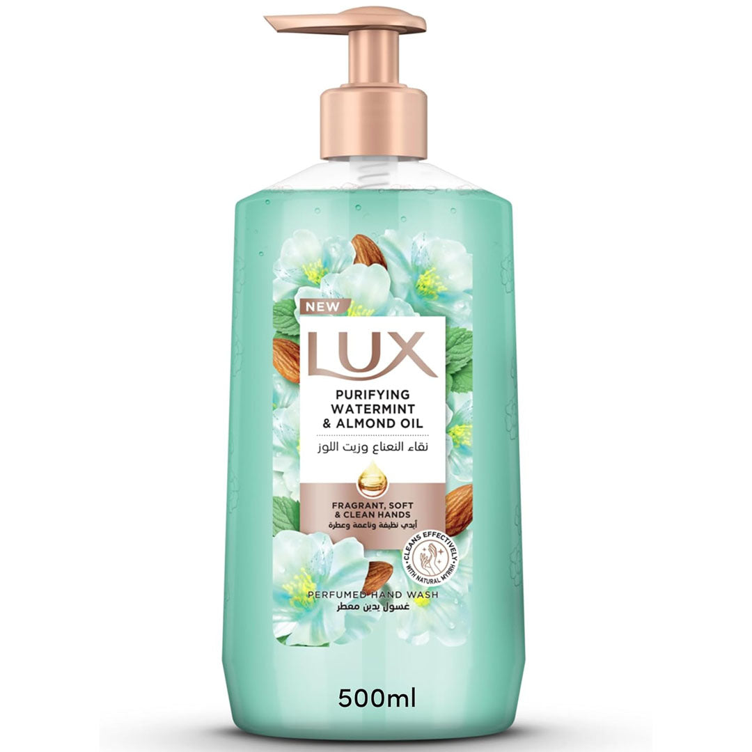 Lux Perfumed Hand Wash 500ML Purifying Watermint & Almond Oil