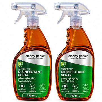 Cleany Genie Antiseptic Disinfectant Spray 750ml Twin Pack