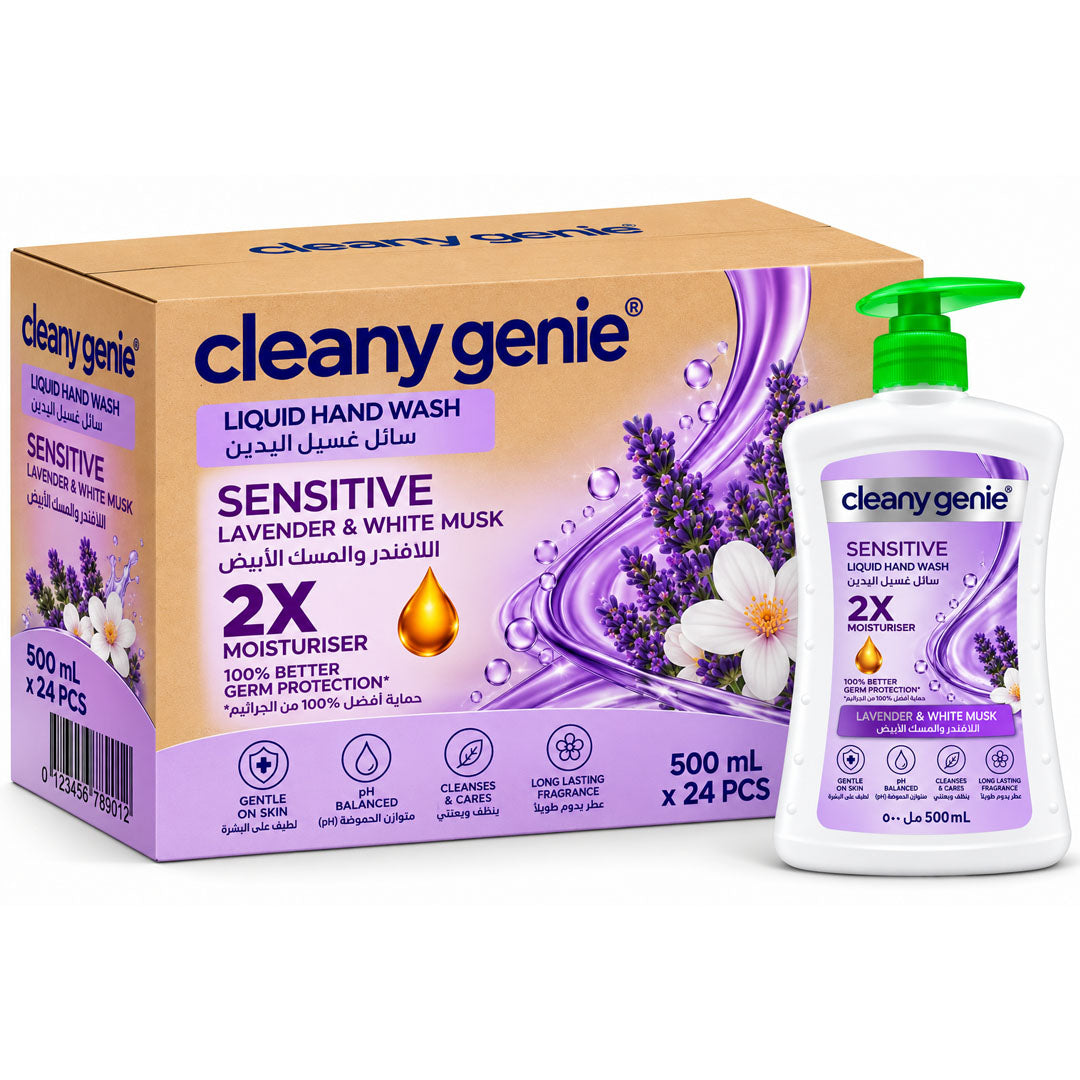 CG Liquid Hand wash 500ml Sensitive Lavender & White Musk-Pack of 24