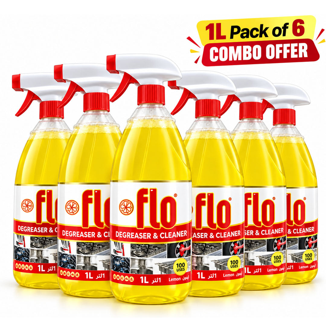 Flo Heavy Duty Degrease Lemon 1L Pack of 6