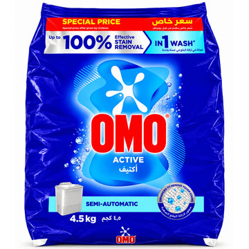 Omo Detergent Powder Semi Automatic Pouch 4.5kg