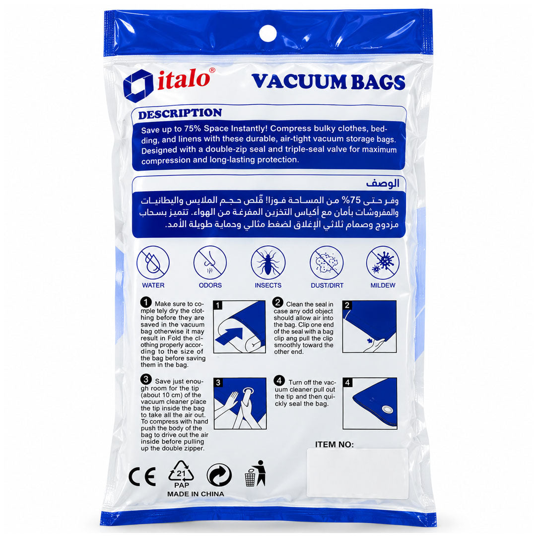 ITALO VACUUM BAG & PUMP  50X60
