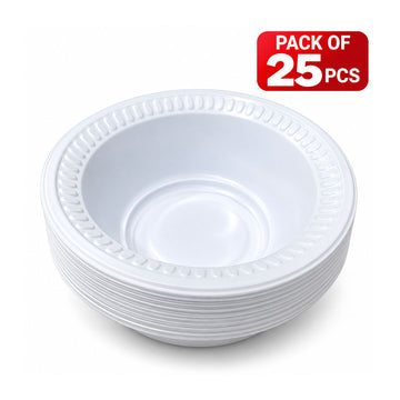 Round Plastic Bowl Small | 25 PCS