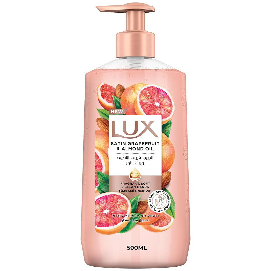 Lux Perfumed Hand Wash 500ML Satin Grapefruit & Almond Oil