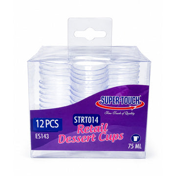 ST- DESERT CUPS 75ML(ES143)8.5X3.1CM 12PCS