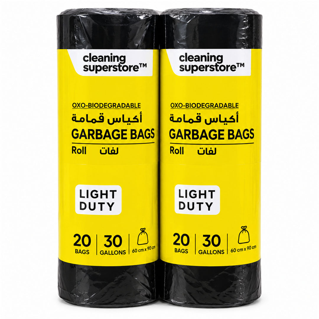 CG HD Garbage Black Rolls S | 60X90CM | 20 Bags | 30 gallons | 2 rolls