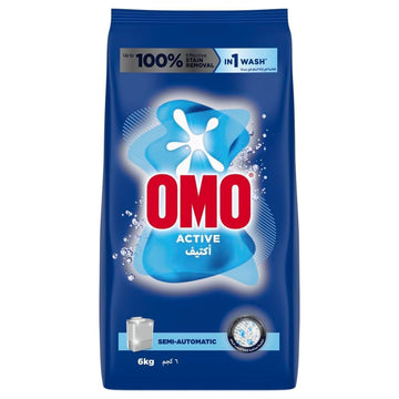OMO Active Semi-Automatic Powder Laundry Detergent  6 Kg