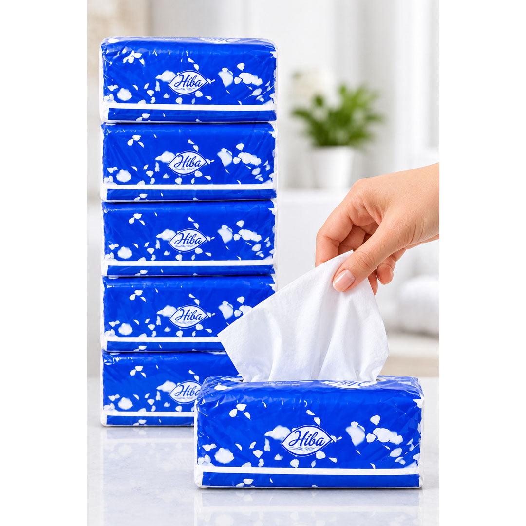 Hiba Soft Facial Tissue Pack 600 Sheets| Pack of 30 | CTN