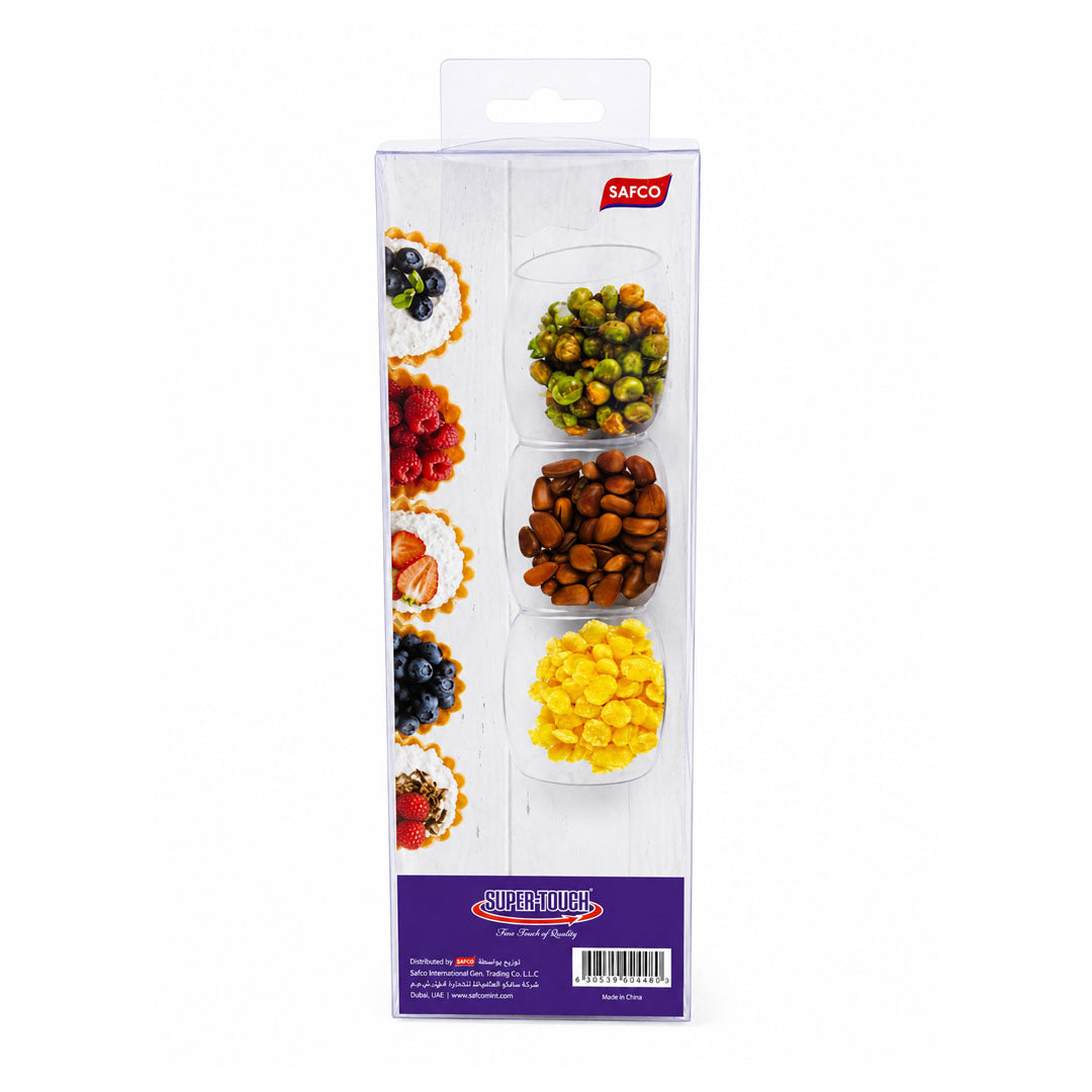 ST- RETAIL 3 PORTIN DESERT CUP TRY[ES140] 12PCS