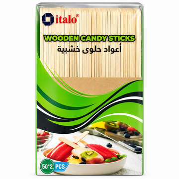ITALO WOODEN CANDY STICK 100PC