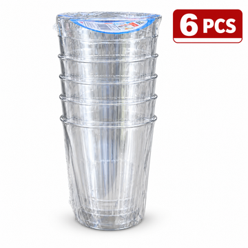 Clear Plastic Cups 6Pcs