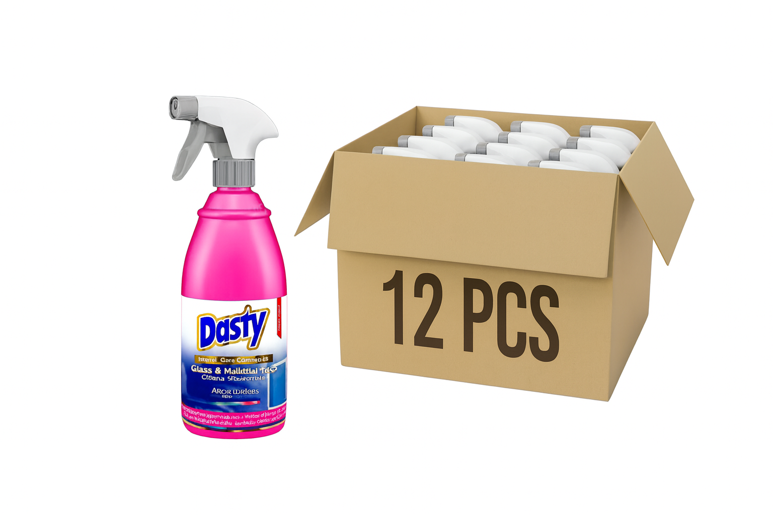 Dasty Glass & MultiSurface Cleaner 750ml - Pack of 12