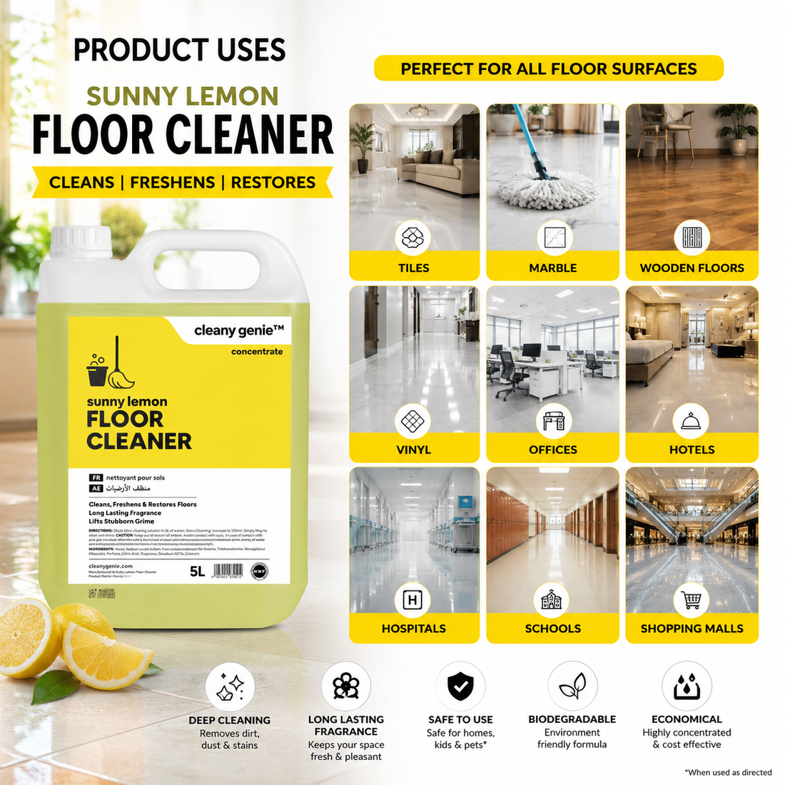 Floor Cleaner M4 | Sunny Lemon 5L