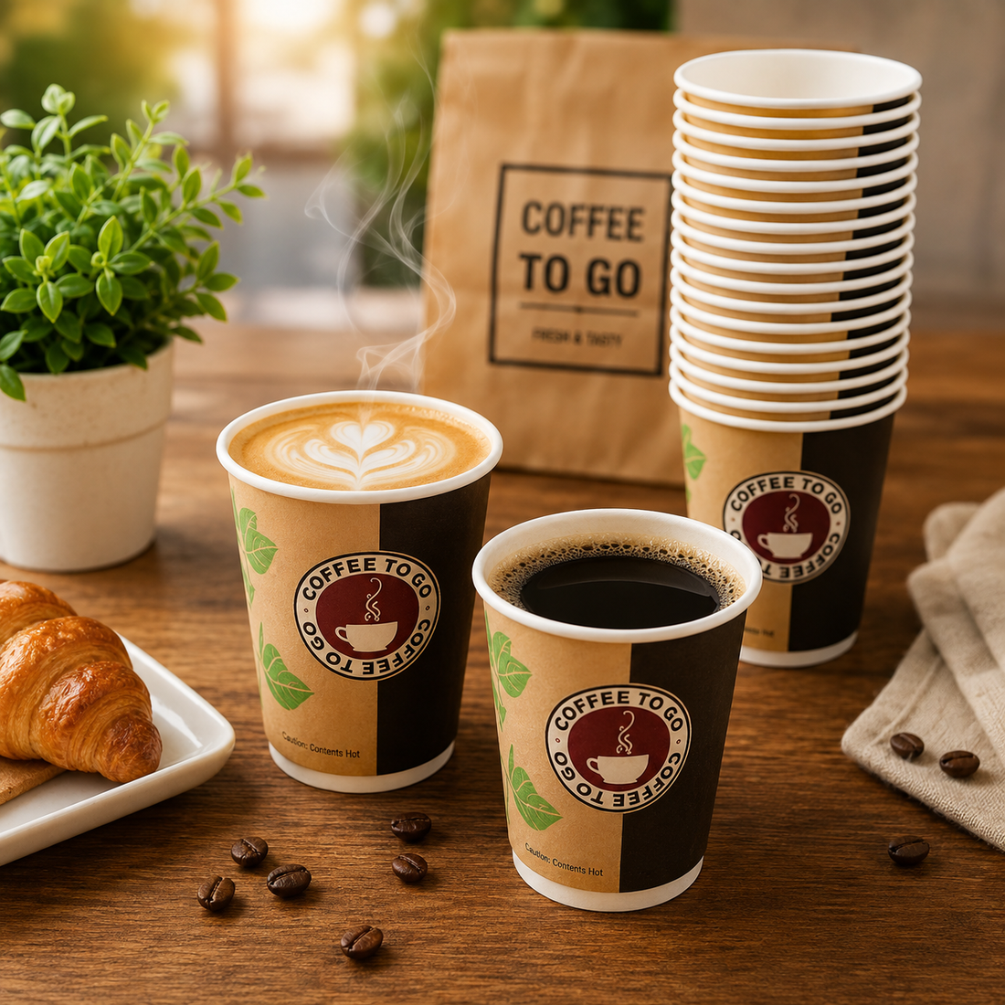 KP Paper Cup 8oz 50pcs ( Coffee to Go )