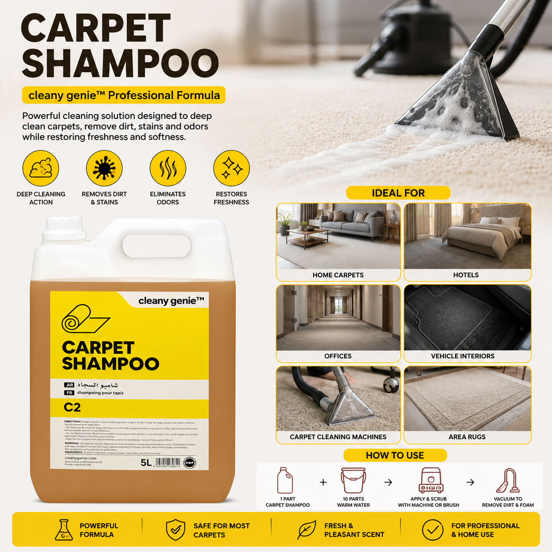 C2 Carpet Shampoo 5L