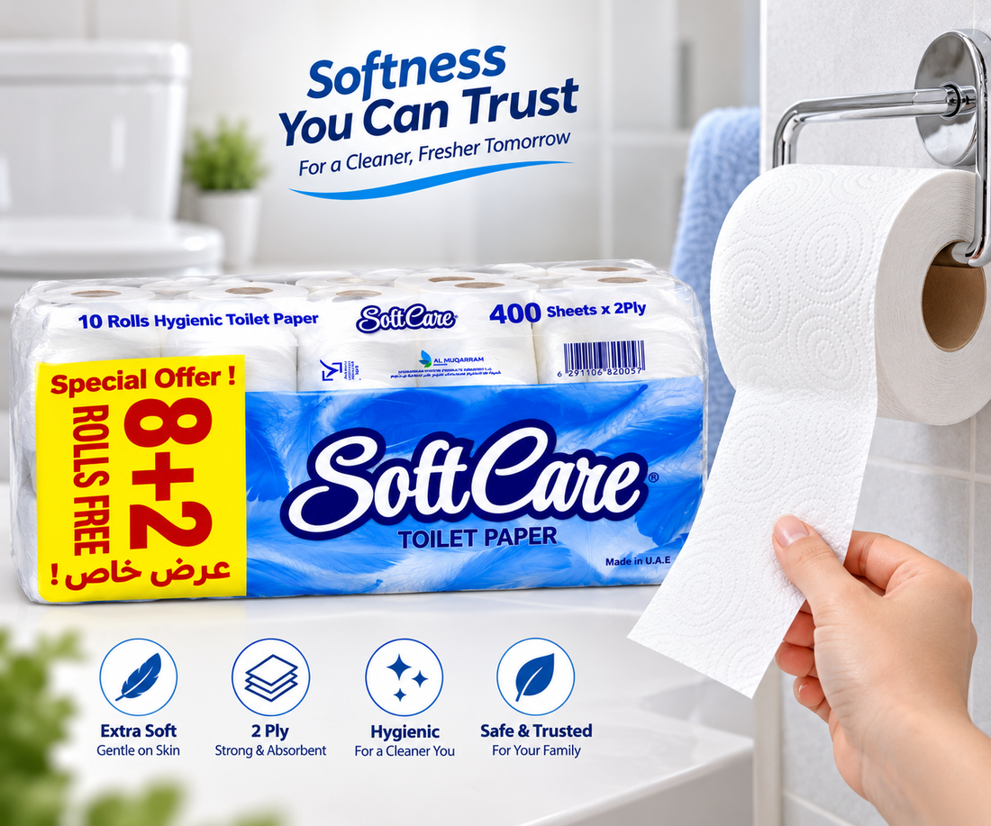 Softcare Toilet Rolls | 400 Sheets X 2 Ply | Pack of 10