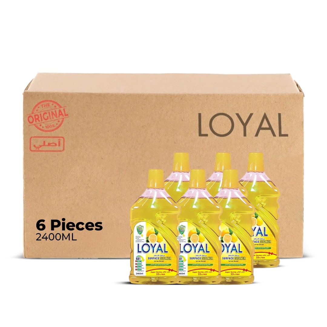 Loyal Surface Cleaner 2400ML Lemon & Lime | Pack of 6 (CTN)