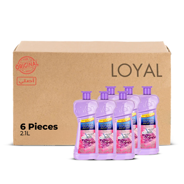 لويال متعدد الاستخدامات للمنزل، ٢.١ لتر، برائحة الخزامى والنرجس | عبوة من ٦ قطع (الكرتون)