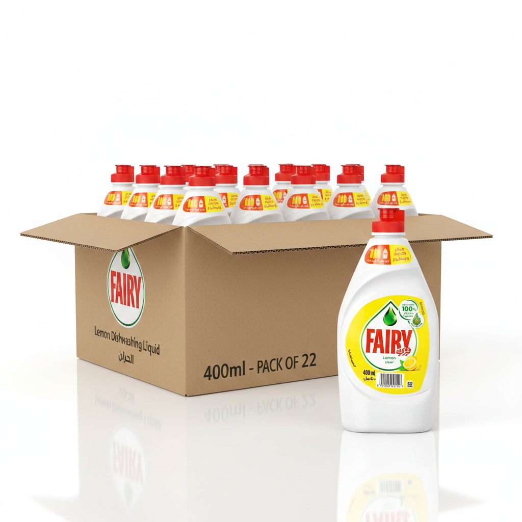 Fairy Dishwash Lemon 400ml-Pack of 22