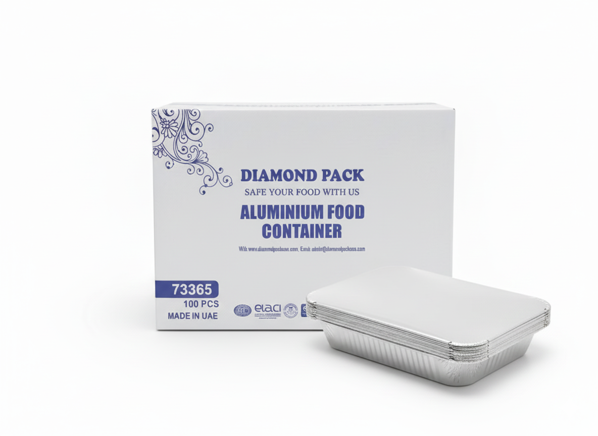73365 Aluminum Container with Lids 3650 CC | 100 PCS (CTN)