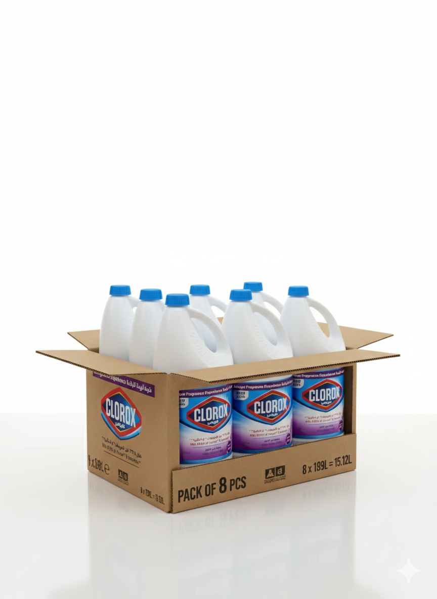 Clorox Scented Bleach Lavender 1.89L-Pack of 8
