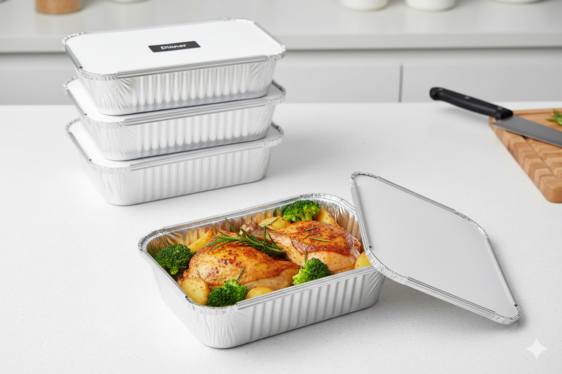 83190 Aluminum Container with Lids 1900 CC | 250 PCS (CTN)