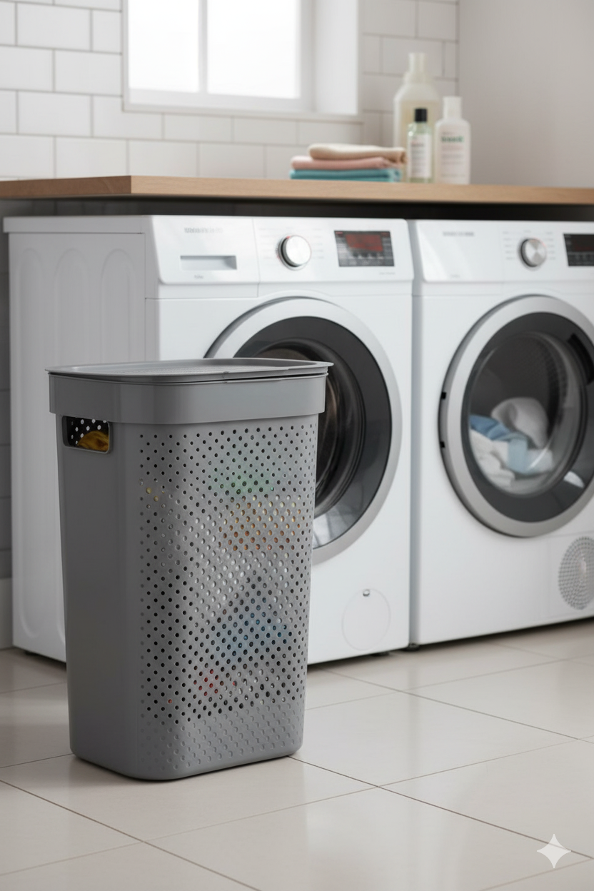 Laundry Basket 932-1-Grey