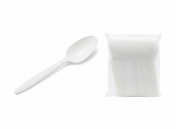 White Table Spoon HD 50PCS