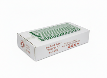 ورق ساندويتش أبيض 350 قطعة | عبوة من 10 قطع