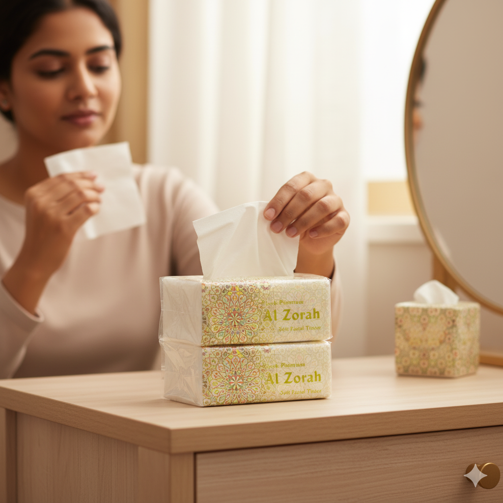 Al Zorah 600 Sheets Facial Tissue Pack of 30