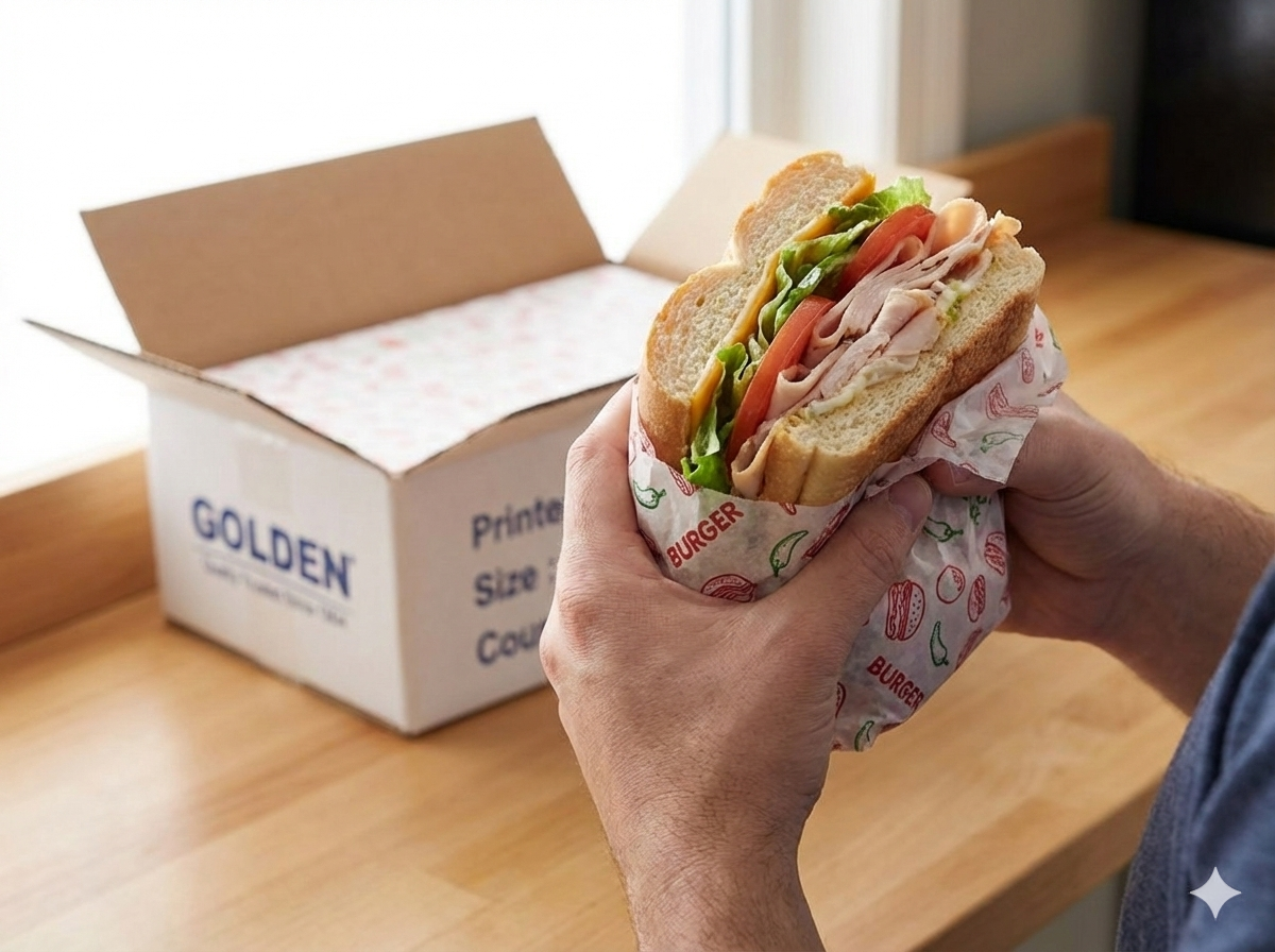 Sandwich Paper Printed 25X35CM 350PCS-Pack of 5