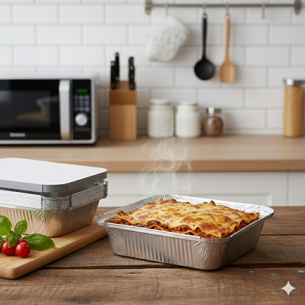 8389 Aluminum Container with Lids 890 CC | 1000 PCS (CTN)