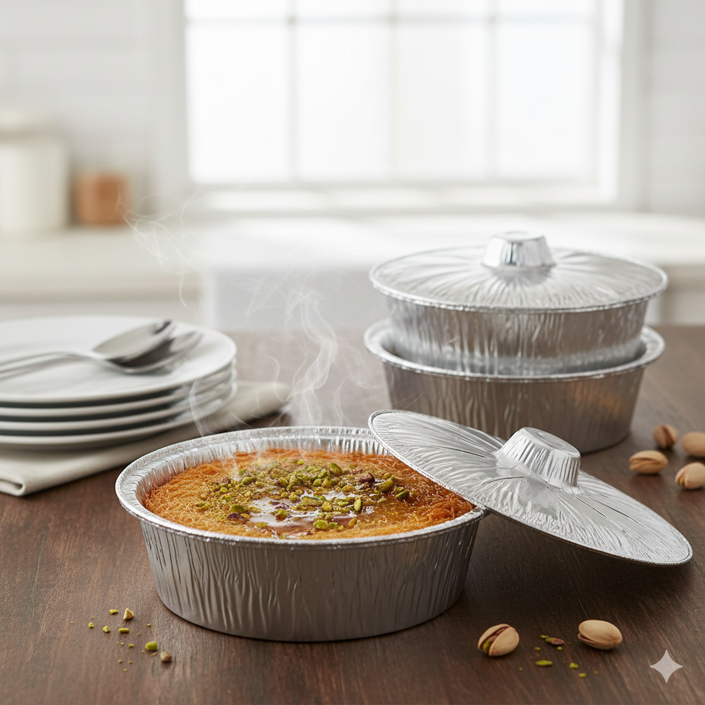 Aluminum Foil Pot 292 with Lid 29CM   |   Pack of 100