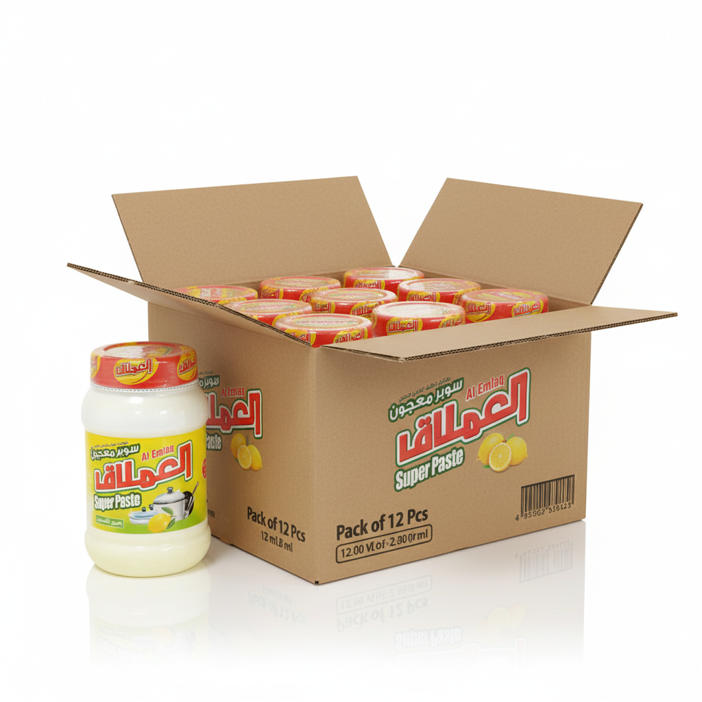 معجون العملاق سوبر ١ كغ بنكهة الليمون | عبوة من ١٢ قطعة