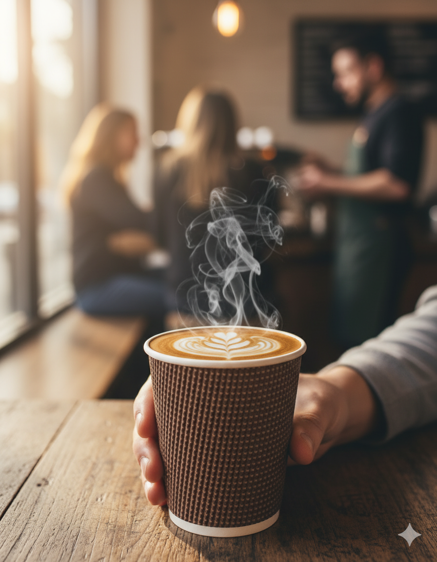 كوب تموج 8 أونصة شيكات 25 قطعة