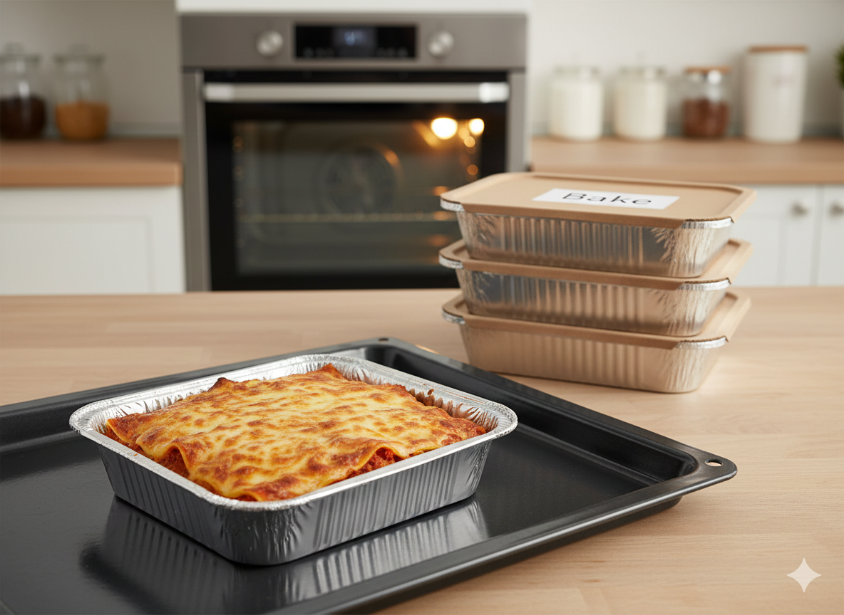 73365 حاوية ألومنيوم بغطاء 3650 سم مكعب | 10 قطع