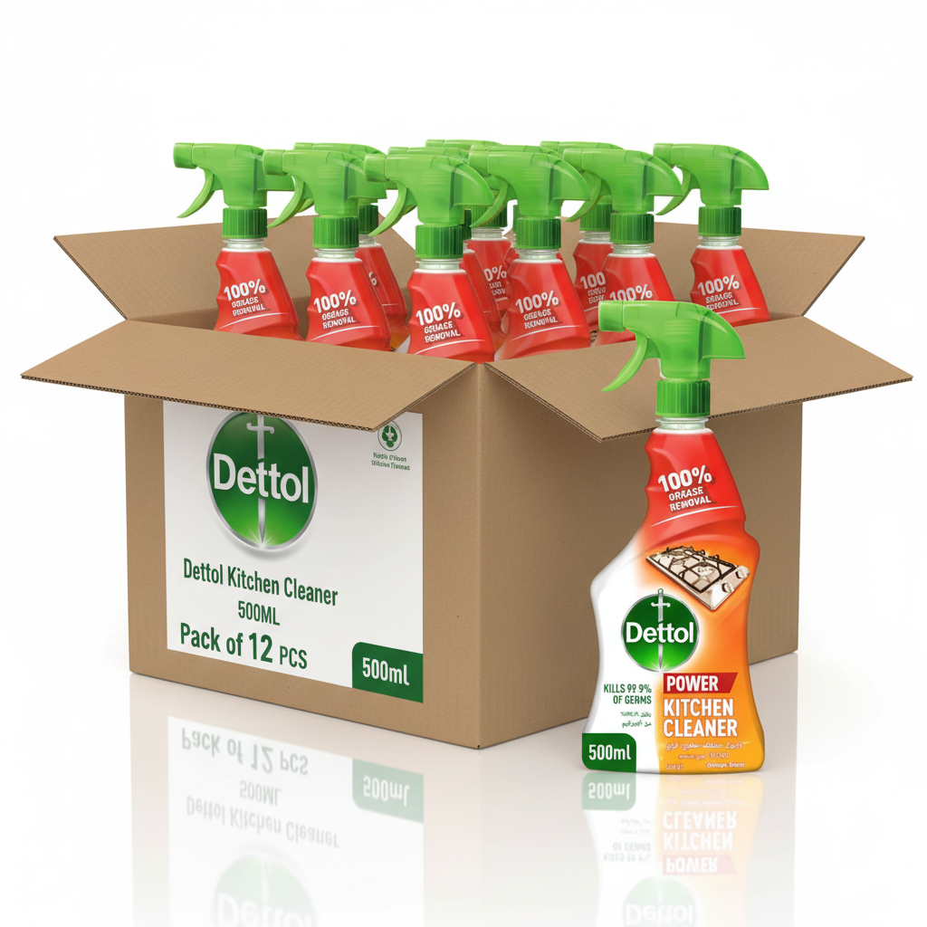 Dettol A/B Kitchen Cleaner 500ML    |     Pack of 12