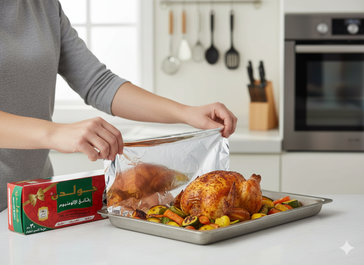 Golden Aluminum Foil 18 MIC 30CM | 1.5KG