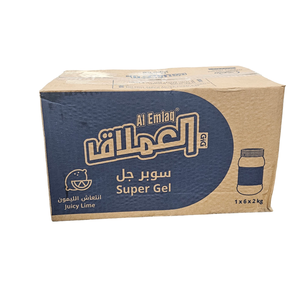 Al Emlaq Super Gel Juicy Lime 1KG |  Pack of 12