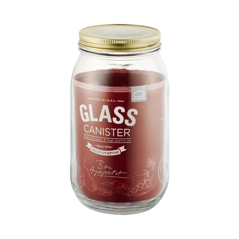 L&L GLASS CANISTER RND 1450ML